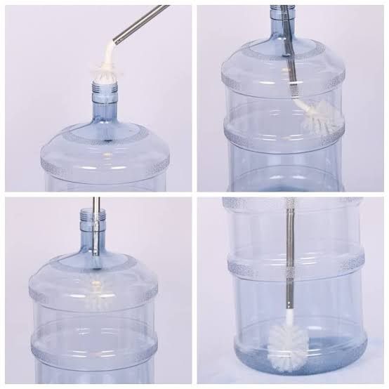 Long-Handle Flexible Gallon Bottle Brush – L-Shaped Deep Cleaning Tool for Water Jugs