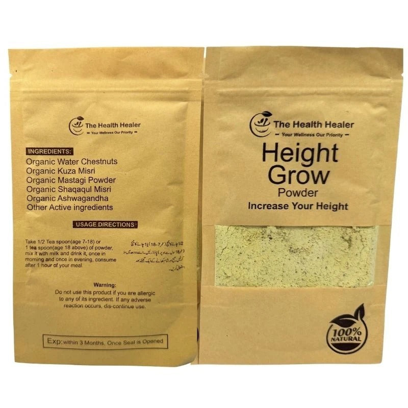 The Health Healer™ Height Grow Powder – 100% Natural Nutritional Formula for Bone Health & Growth Support
