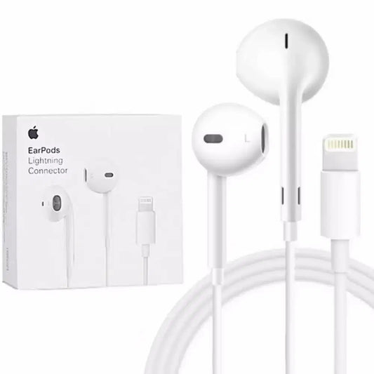 Premium EarPods with Lightning Connector – Built-in Remote & HD Microphone for iPhone, iPad, and iPod.