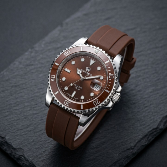 "The Executive Heritage: Premium Silver Edition Men’s Luxury Watch"
