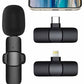 Professional Wireless Lavalier Microphone – Ultra-Low Latency Wireless Mic with Noise Reduction, Plug & Play for iPhone/Android, 20m Range, Crystal Clear Audio for Vlogging, YouTube & Interviews