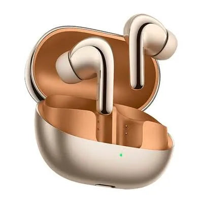 Buds Pro 4 Wireless Earbuds – Luxury Metallic Design, 3-Mode Voice Changer & Hi-Fi Stereo Sound.