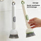 2-in-1 Soap Dispensing Dish Brush – 360° Rotating Head Scrubbing Tool