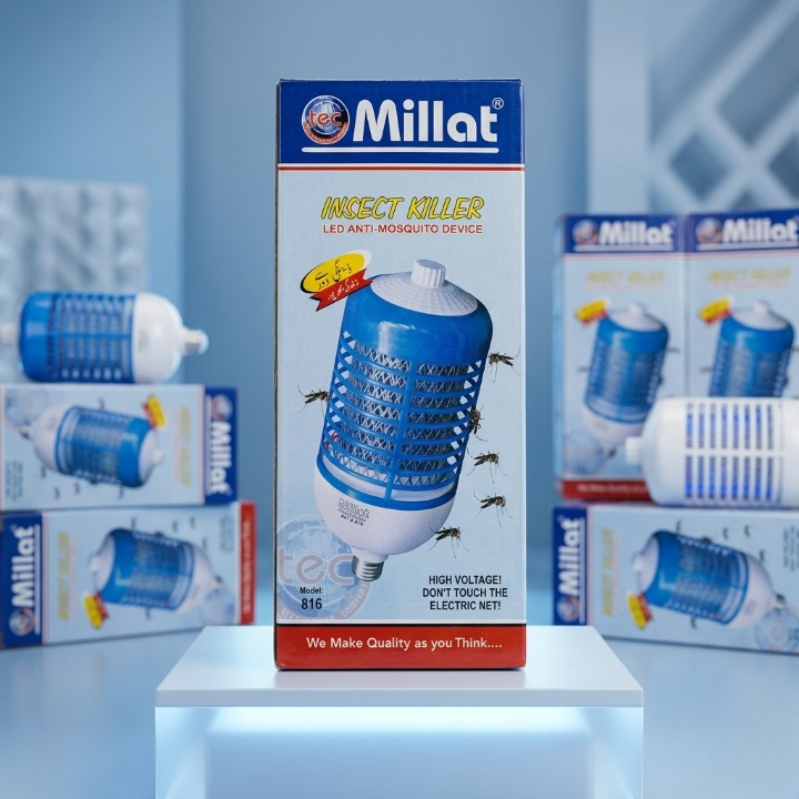 Millat 2-in-1 LED Bug Zapper & Insect Killer Lamp – High Voltage Anti-Mosquito Device for Home & Office