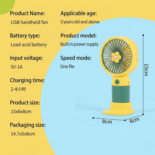 Portable Mini Handheld Fan – Cool Breeze Anywhere