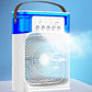 Ultra-Quiet Portable Air Cooler & Humidifier – 3-Speed Mist Spray Cooling Fan with 7-Color LED Night Light, Large Water Tank, and Smart Timer for Home, Office, and Travel