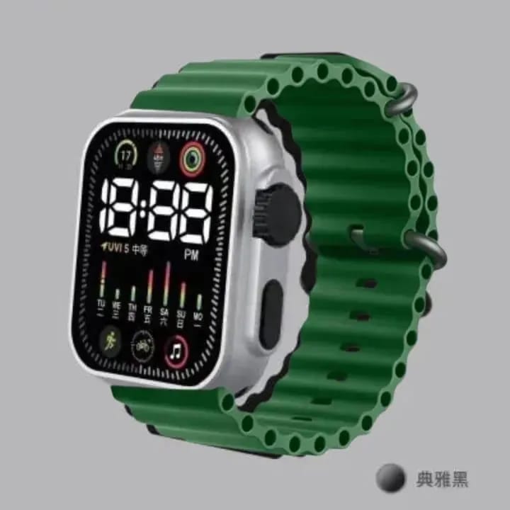 Ultra Series Smart Watch with Ocean Band – Fitness Tracker, Bluetooth Calls & Heart Rate Monitor