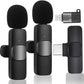 Professional Wireless Lavalier Microphone – Ultra-Low Latency Wireless Mic with Noise Reduction, Plug & Play for iPhone/Android, 20m Range, Crystal Clear Audio for Vlogging, YouTube & Interviews