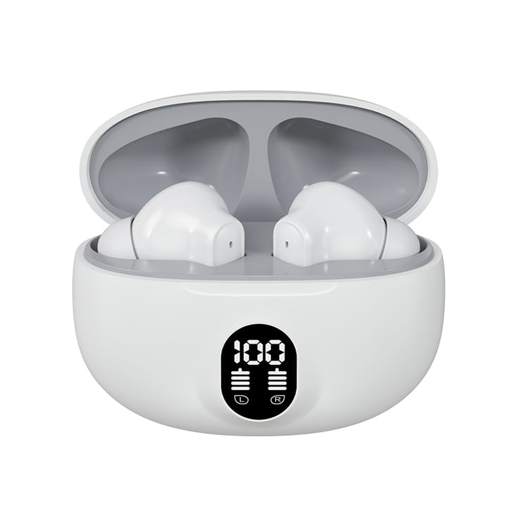 TWS Smart Sports Wireless Earbuds – ENC Noise Cancellation, LED Battery Display & Deep Bass Stereo Sound