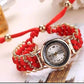 Elegant Women’s Luxury Quartz Bracelet Watch – Stylish Gold & Black Design