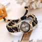 Elegant Women’s Luxury Quartz Bracelet Watch – Stylish Gold & Black Design