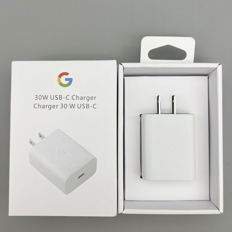 Official 30W USB-C Fast Charging Power Adapter – High-Speed Wall Charger for Pixel, iPhone, and Galaxy Devices (White)