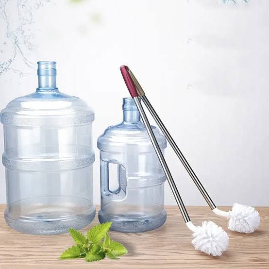 Long-Handle Flexible Gallon Bottle Brush – L-Shaped Deep Cleaning Tool for Water Jugs
