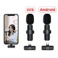 Professional Wireless Lavalier Microphone – Ultra-Low Latency Wireless Mic with Noise Reduction, Plug & Play for iPhone/Android, 20m Range, Crystal Clear Audio for Vlogging, YouTube & Interviews