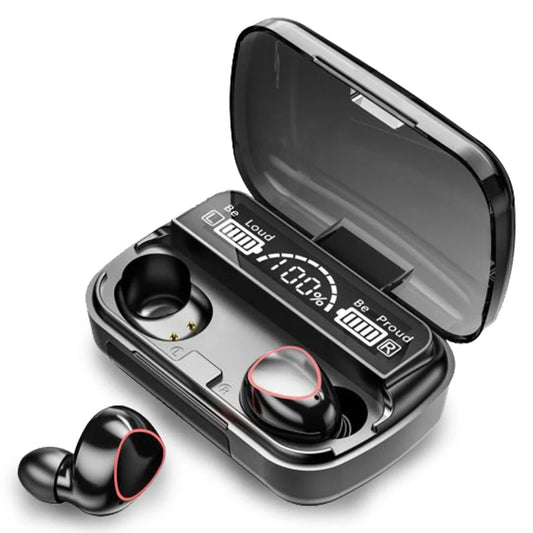 M10 TWS Wireless Earbuds – Bluetooth 5.3 Gaming Headphones with 9D Stereo Sound, ENC Noise Reduction, and Massive 2000mAh LED Display Charging Case