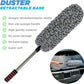 Professional Microfiber Car Duster - Extendable & Retractable Handle for Scratch-Free Exterior & Interior Cleaning.