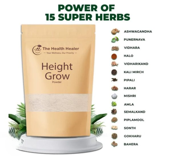 The Health Healer™ Height Grow Powder – 100% Natural Nutritional Formula for Bone Health & Growth Support