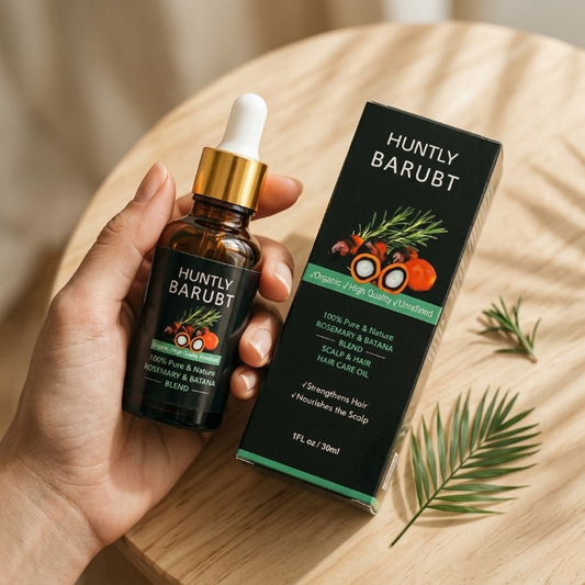 Huntly Barubt Rosemary & Batana Oil – 100% Pure Organic Scalp & Hair Elixir (30ml)