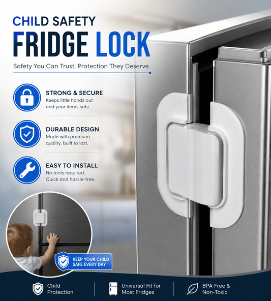 Child Safety Fridge Lock – Secure Protection for Little Hands