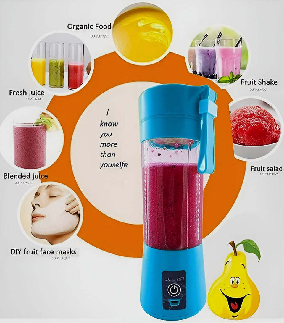Smart Portable Electric Juicer – Wireless Personal Blender for Shakes, Smoothies & Juices