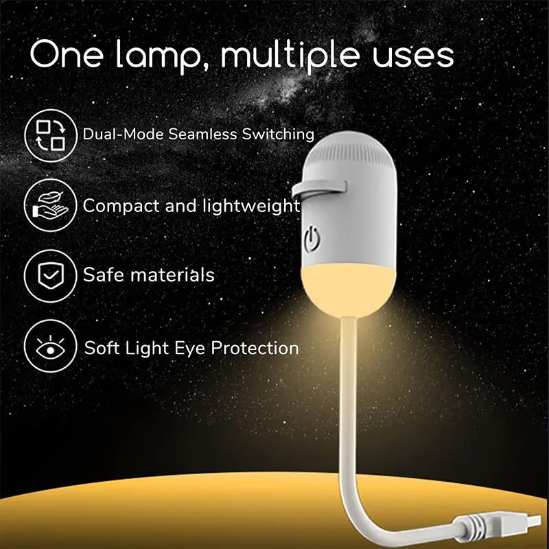 2-in-1 Dual-Mode Flexible LED Night Light – Soft Eye-Care USB Lamp-6_lenses