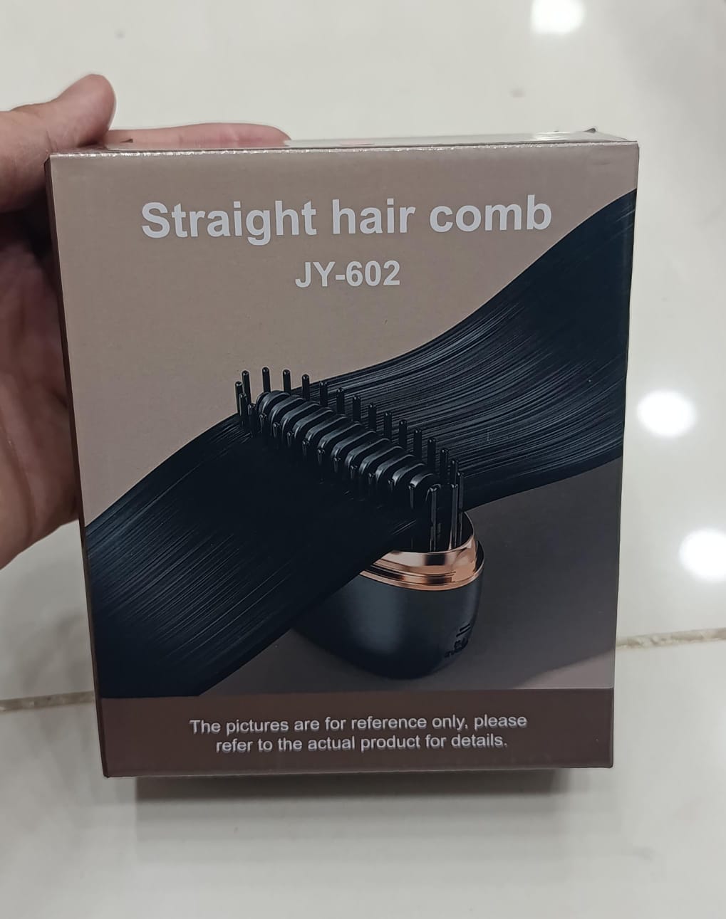 Wireless Portable Hair Straightener Brush - Cordless USB Rechargeable Hair Straightening Comb with 3 Temp Levels