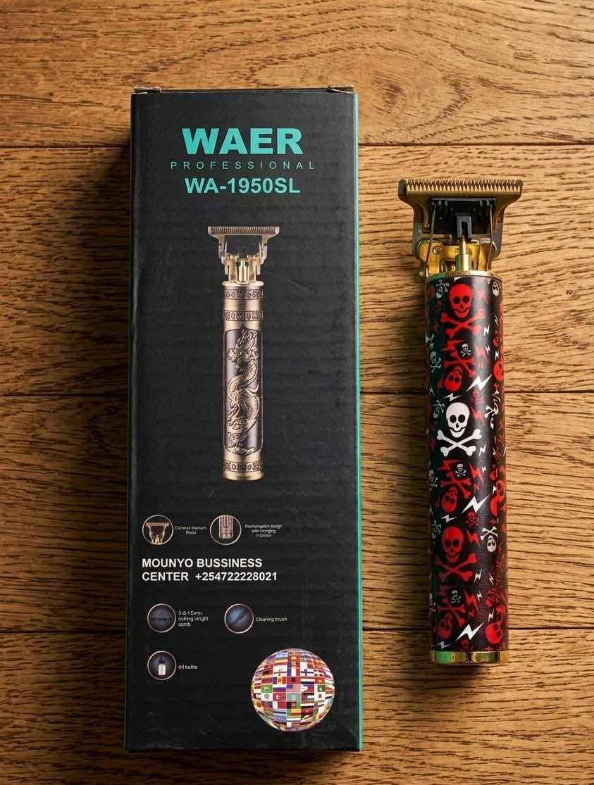 WAER Professional WA-1950SL Gold Edition Trimmer – Precision T-Blade Outliner for Edging & Designing