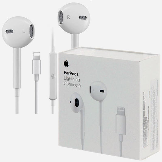 Premium EarPods with Lightning Connector – Built-in Remote & HD Microphone for iPhone, iPad, and iPod.