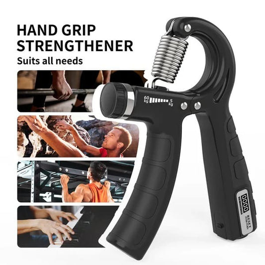 Adjustable Hand Grip Strengthener - 5kg to 60kg Resistance - Hand Exerciser for Muscle Building & Injury Recovery