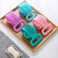 Premium Silicone Body Back Scrubber - Double-Sided Exfoliating Bath Belt with Long Handle - Deep Cleaning Massage Brush for Shower (Multicolor)