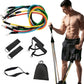 Elite 11-Piece Resistance Band Set - Stackable Exercise Tubes for Strength Training, Physical Therapy, and Home Gym - Up to 150lbs Resistance