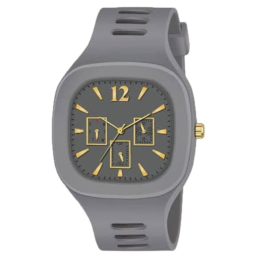 Men's Luxury Quartz Sport Watch – Waterproof Design, Luminous Gold Markers,