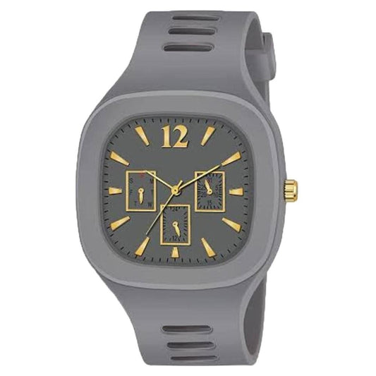 Men's Luxury Quartz Sport Watch – Waterproof Design, Luminous Gold Markers,